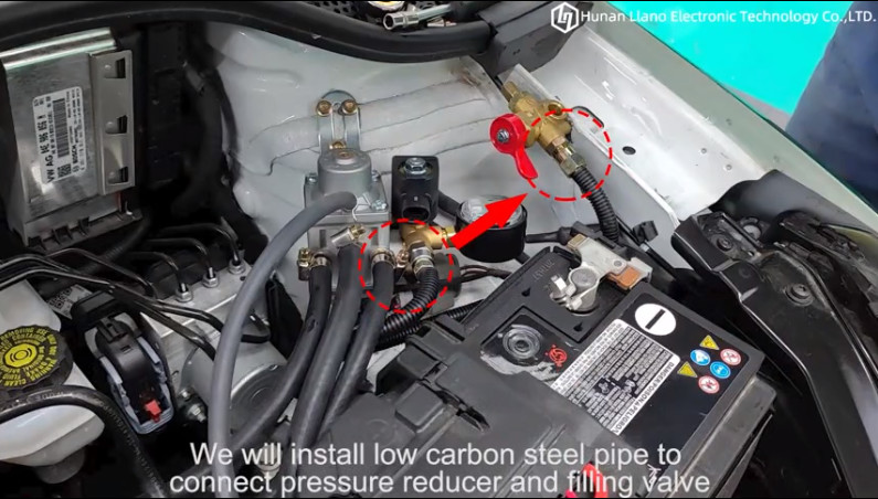 Latest company Cases about 3-4 لوله فولادی کم کربن را برای اتصال کاهنده فشار و شیر پرکننده نصب کنید