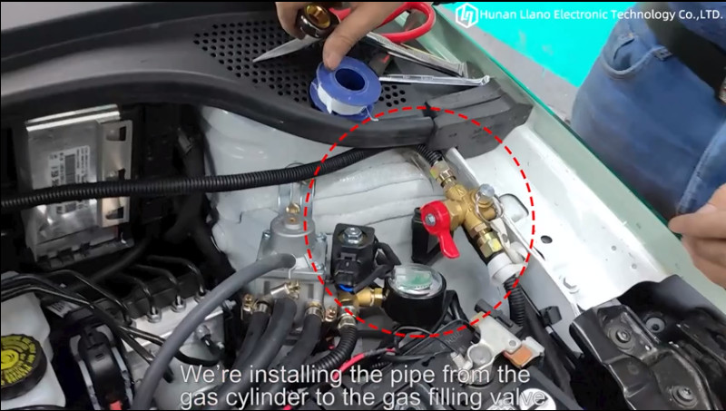 Latest company Cases about 4. لوله گاز فولاد کم کربن را از سیلندر گاز تا شیر پرکننده گاز نصب کنید.