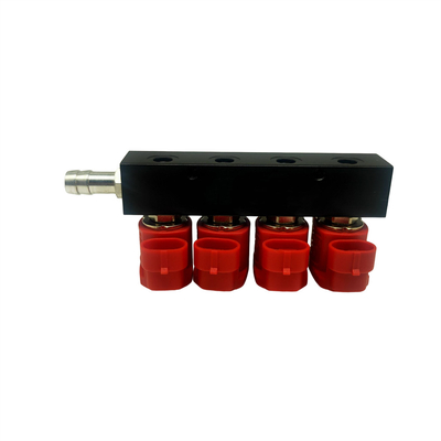سیلندر شماره 4 آلیاژ ریل تزریق 3 Ohm برای ماشین های CNG یا LPG