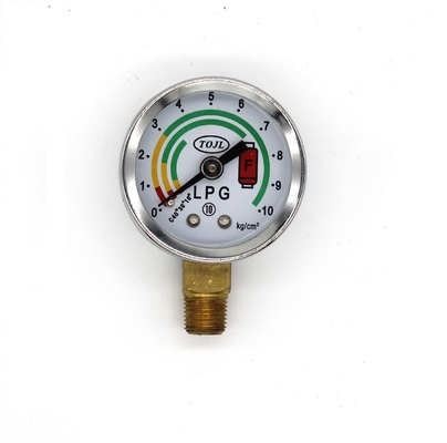 مانومتر LPG 0-10kg/Cm³ نقره ای فشارسنج گاز LPG IP65