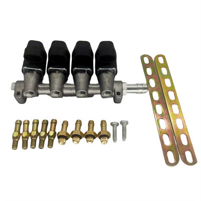 خرید ریل تزریق کننده LPG/CNG فلز 4 زمان با مقاومت 3 Ohm برای اتومبیل های 4 سیلندر CNG یا LPG online manufacture