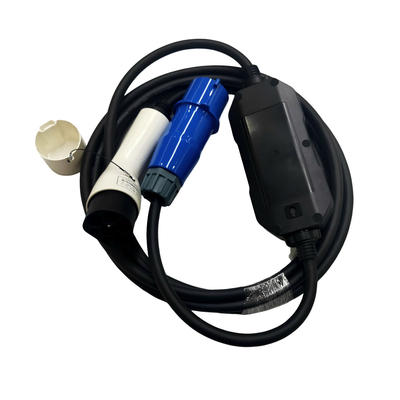 شارژر قابل حمل استاندارد GB/T20234 EV 1 فاز با دوشاخه شارژ آبی 3 پین CEE