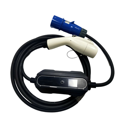 شارژر قابل حمل استاندارد GB/T20234 EV 1 فاز با دوشاخه شارژ آبی 3 پین CEE