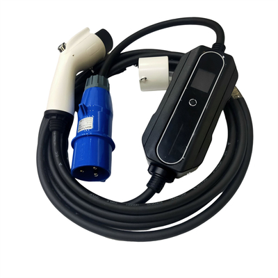 شارژر قابل حمل استاندارد GB/T20234 EV 1 فاز با دوشاخه شارژ آبی 3 پین CEE