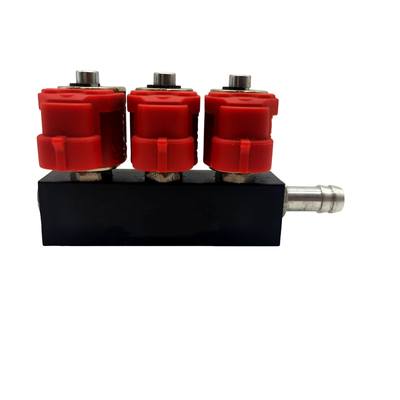 قرمز 2 اهم / 3 اهم 3 سیلندر LN-VTK03 برای ریل انژکتور مشترک CNG / LPG