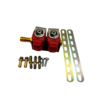 ریل انژکتوری 2 سیلندر 3 اهم LN-VTK02 برای کیت های تبدیل خودرو گاز مایع CNG CNG