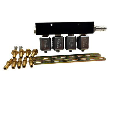 3 Ohm Injector Harness Rail برای خودروهای سیاه 4 سیلندر CNG یا LPG