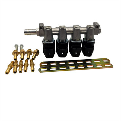 ریل تزریق کننده LPG/CNG فلز 4 زمان با مقاومت 3 Ohm برای اتومبیل های 4 سیلندر CNG یا LPG