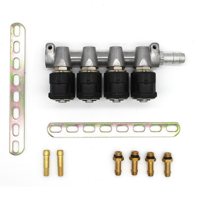 ریل تزریق کننده LPG/CNG فلز 4 زمان با مقاومت 3 Ohm برای اتومبیل های 4 سیلندر CNG یا LPG