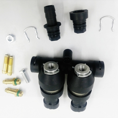ریل انژکتور LPG CNG 4 سیلندر مشکی مونتاژ شده 2 اهم / 3 اهم