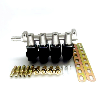 ریل انژکتور LPG CNG LN-LIG1 برای انژکتورهای ریلی 4 سیلندر 2 اهم یا 3 اهم مشکی GPL GNV